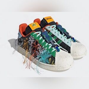 Adidas Sean Wotherspoon SUPEREARTH Superstar Multi-Color GX3823 Size 14 NEW